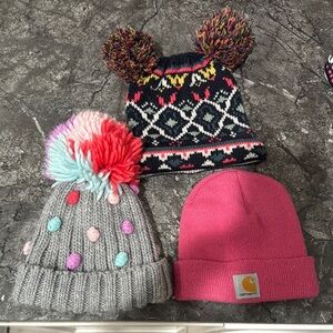 Colorful Knit Beanie Set
